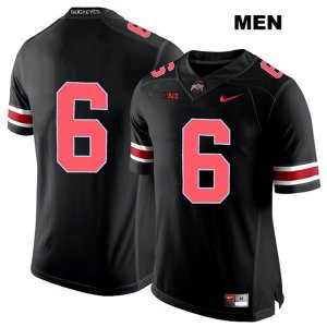 Men's NCAA Ohio State Buckeyes Taron Vincent #6 College Stitched No Name Authentic Nike Red Number Black Football Jersey TF20X22MO